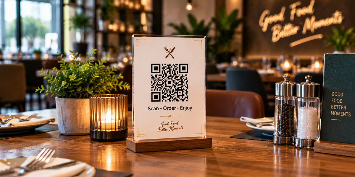 Reztori QR Menu interface